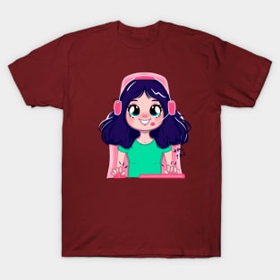 Cute girl gamer character T-Shirt